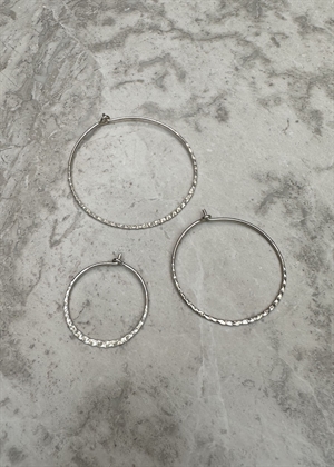 Alma medium hoops Silver Pico 